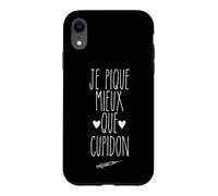 Je Pique Mieux Que Cupidon Humour Infirmier Infirmière Coque pour iPhone XR