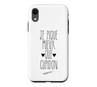 Je Pique Mieux Que Cupidon Humour Infirmier Infirmière Coque pour iPhone XR