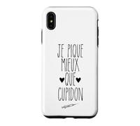Je Pique Mieux Que Cupidon Humour Infirmier Infirmière Coque pour iPhone XS Max