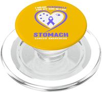 Je Porte de la pervenche pour la Sensibilisation au Cancer de l'estomac de Mon Beau-Fils PopSockets PopGrip pour MagSafe