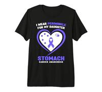 Je Porte de la pervenche pour ma Fille Sensibilisation au Cancer de l'estomac T-Shirt Haut de Gamme