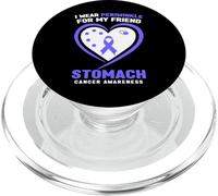 Je Porte de la pervenche pour Mon ami Sensibilisation au Cancer de l'estomac PopSockets PopGrip pour MagSafe
