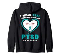 Je Porte de la Sarcelle pour ma Belle-mère Sensibilisation au SSPT Sweat à Capuche