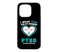 Je Porte de la Sarcelle pour Mon Mari Sensibilisation au SSPT Coque pour iPhone 15 Pro