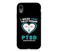 Je Porte de la Sarcelle pour Mon Mari Sensibilisation au SSPT Coque pour iPhone XR