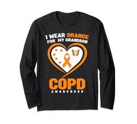 Je Porte de l'orange pour la Sensibilisation à la MPOC de Mon Petit-Fils Manche Longue