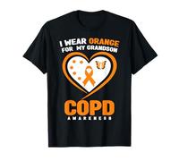 Je Porte de l'orange pour la Sensibilisation à la MPOC de Mon Petit-Fils T-Shirt