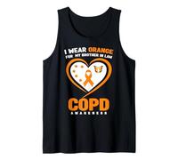 Je Porte de l'orange pour la Sensibilisation à la MPOC pour Mon Beau-frère Débardeur