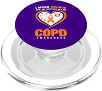 Je Porte de l'orange pour la Sensibilisation à la MPOC pour Mon Beau-frère PopSockets PopGrip pour MagSafe