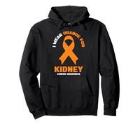 Je Porte de l'orange pour la Sensibilisation au Cancer du Rein Sweat à Capuche