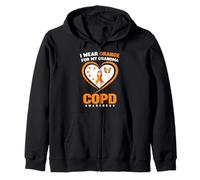Je Porte de l'orange pour ma Grand-mère Sensibilisation à la MPOC Sweat à Capuche