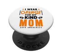 Je Porte de l'orange pour ma Maman Sensibilisation à la MPOC PopSockets PopGrip Adhésif