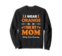 Je Porte de l'orange pour ma mère Sensibilisation au Cancer du Rein Sweatshirt