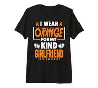 Je Porte de l'orange pour ma Petite Amie Sensibilisation à la MPOC T-Shirt Haut de Gamme