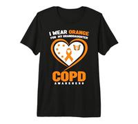 Je Porte de l'orange pour ma Petite-Fille Sensibilisation à la MPOC T-Shirt Haut de Gamme