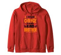 Je Porte de l'orange pour Mon frère, Un Guerrier de la BPCO, Sensibilisation à la MPOC Sweat à Capuche