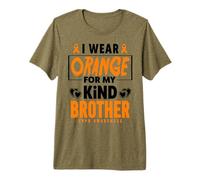 Je Porte de l'orange pour Mon frère, Un Guerrier de la BPCO, Sensibilisation à la MPOC T-Shirt Haut de Gamme