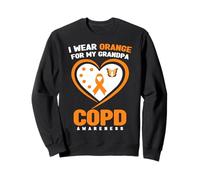 Je Porte de l'orange pour Mon Grand-père Sensibilisation à la MPOC Sweatshirt