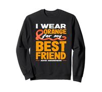 Je Porte de l'orange pour Mon Meilleur ami Mois de Sensibilisation au TDAH Sweatshirt