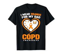 Je Porte de l'orange pour Mon père Sensibilisation à la MPOC T-Shirt