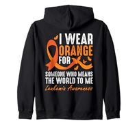 Je porte de l'orange pour quelqu'un qui représente tout pour moi Sweat à Capuche