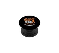 Je Porte de l'orange pour Quelqu'un - Sensibilisation à la leucémie PopSockets PopGrip Adhésif