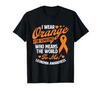 Je Porte de l'orange pour Quelqu'un - Sensibilisation à la leucémie T-Shirt Graphique avec Valeur