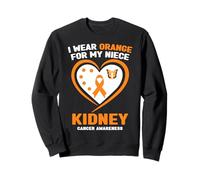 Je Porte de l'orange pour sensibiliser ma nièce au Cancer du Rein Sweatshirt