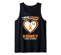 Je Porte de l'orange pour sensibiliser ma Petite-Fille au Cancer du Rein Débardeur