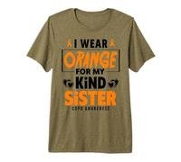 Je Porte de l'orange pour sensibiliser ma sœur à la BPCO Warrior T-Shirt Haut de Gamme
