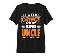 Je Porte de l'orange pour sensibiliser Mon Oncle à la BPCO Warrior T-Shirt Haut de Gamme