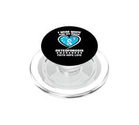Je Porte du Blanc pour ma Sensibilisation à l'ostéoporose de nièce PopSockets PopGrip pour MagSafe