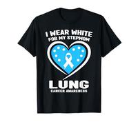 Je Porte du Blanc pour sensibiliser ma Belle-mère au Cancer du poumon T-Shirt