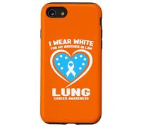 Je Porte du Blanc pour sensibiliser Mon Beau-frère au Cancer du poumon Coque pour iPhone SE (2020) / 7/8