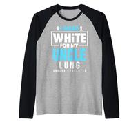 Je Porte du Blanc pour sensibiliser Mon Oncle au Cancer du poumon Manche Raglan