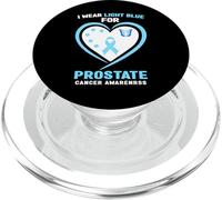 Je Porte du Bleu Clair pour la Sensibilisation au Cancer de la Prostate PopSockets PopGrip pour MagSafe