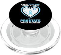 Je Porte du Bleu Clair pour sensibiliser Mon Beau-père au Cancer de la Prostate PopSockets PopGrip pour MagSafe