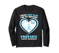 Je Porte du Bleu Clair pour sensibiliser Mon frère au Cancer de la Prostate Manche Longue