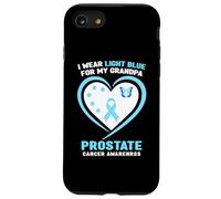 Je Porte du Bleu Clair pour sensibiliser Mon Grand-père au Cancer de la Prostate Coque pour iPhone SE (2020) / 7/8