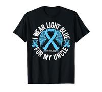 Je Porte du Bleu Clair pour sensibiliser Mon Oncle au Cancer de la Prostate T-Shirt