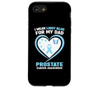 Je Porte du Bleu Clair pour sensibiliser Mon père au Cancer de la Prostate Coque pour iPhone SE (2020) / 7/8