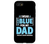 Je Porte du Bleu Clair pour sensibiliser Mon père au Cancer de la Prostate Coque pour iPhone SE (2020) / 7/8