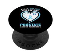 Je Porte du Bleu Clair pour sensibiliser Mon père au Cancer de la Prostate PopSockets PopGrip Adhésif