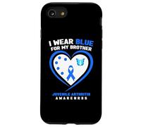 Je Porte du Bleu pour la Sensibilisation à l'arthrite juvénile de Mon frère Coque pour iPhone SE (2020) / 7/8
