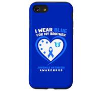 Je Porte du Bleu pour la Sensibilisation à l'arthrite juvénile de Mon frère Coque pour iPhone SE (2020) / 7/8