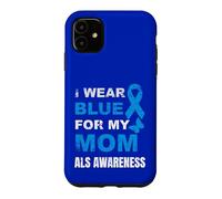 Je Porte du Bleu pour SENSIBILISER MA MÈRE À LA MALADIE Coque pour iPhone 11