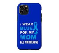 Je Porte du Bleu pour SENSIBILISER MA MÈRE À LA MALADIE Coque pour iPhone 11 Pro