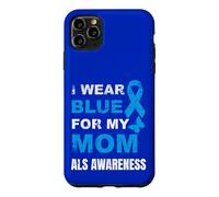 Je Porte du Bleu pour SENSIBILISER MA MÈRE À LA MALADIE Coque pour iPhone 11 Pro Max