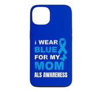 Je Porte du Bleu pour SENSIBILISER MA MÈRE À LA MALADIE Coque pour iPhone 13