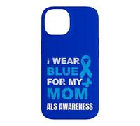 Je Porte du Bleu pour SENSIBILISER MA MÈRE À LA MALADIE Coque pour iPhone 14